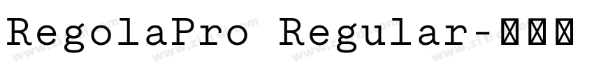 RegolaPro Regular字体转换 RegolaPro Regular字体转换